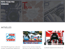 Tablet Screenshot of fototeam-pro.de